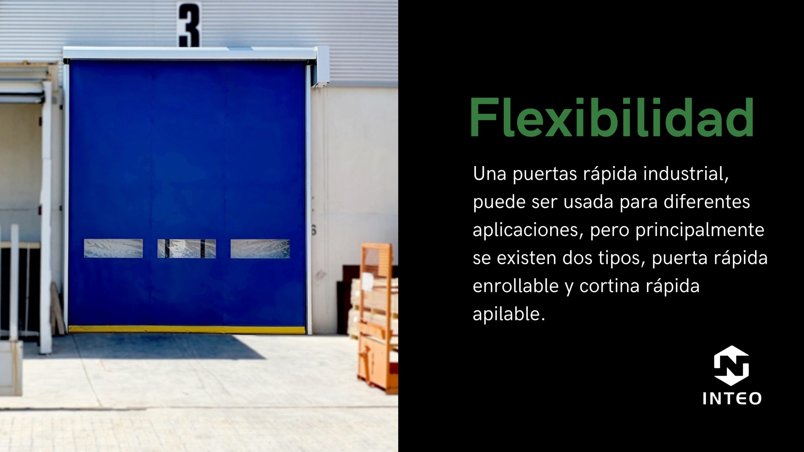 Las cortinas rápidas de lona, están fabricadas con materiales resistentes y motores de alto rendimiento para soportar un uso intensivo y continuo. (1)